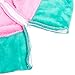 Silver Lilly Mermaid Tail Blanket Plush for Adults and Kids, Youth, Pink/Turquoise