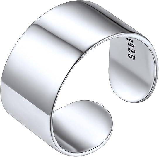Silverly Bague D'Orteil Femme Trois Bandes Réglables - Argent 925 - Style Élégant