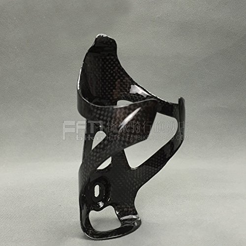 Generic NO Logo Carbon Fiber 3K Glossy MTB Bicycle Water Bottle Holder Cage Bike Accessories Carbon Bottle Cage 2pcs/Lot Send Screws