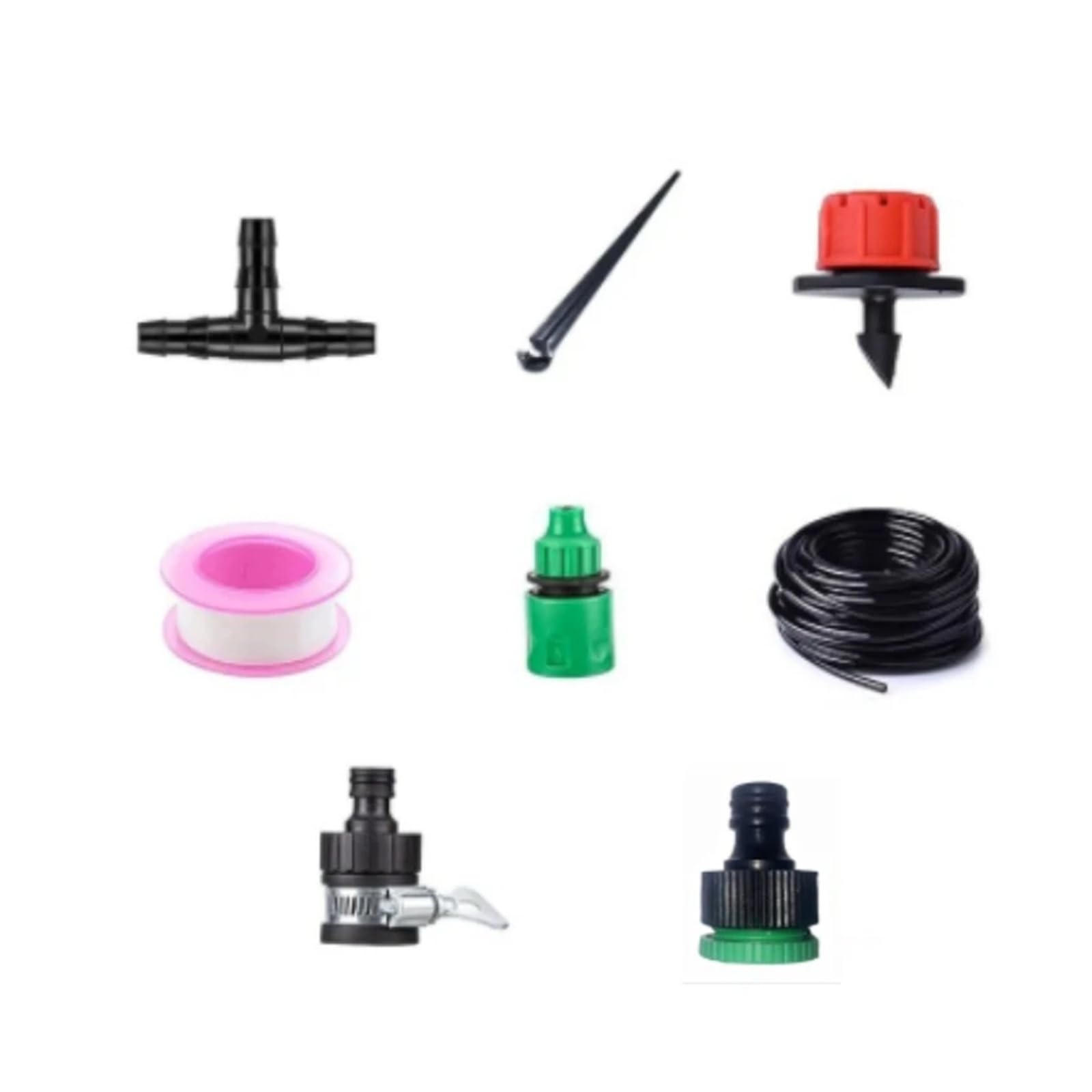 Forniture per Il Giardino Sistema di irrigazione a Goccia da 5M-30M, Set di irrigazione for Piante, Kit di irrigazione, gocciolatori Regolabili for irrigazione, irrigazione del Giardino Ugello(5M)