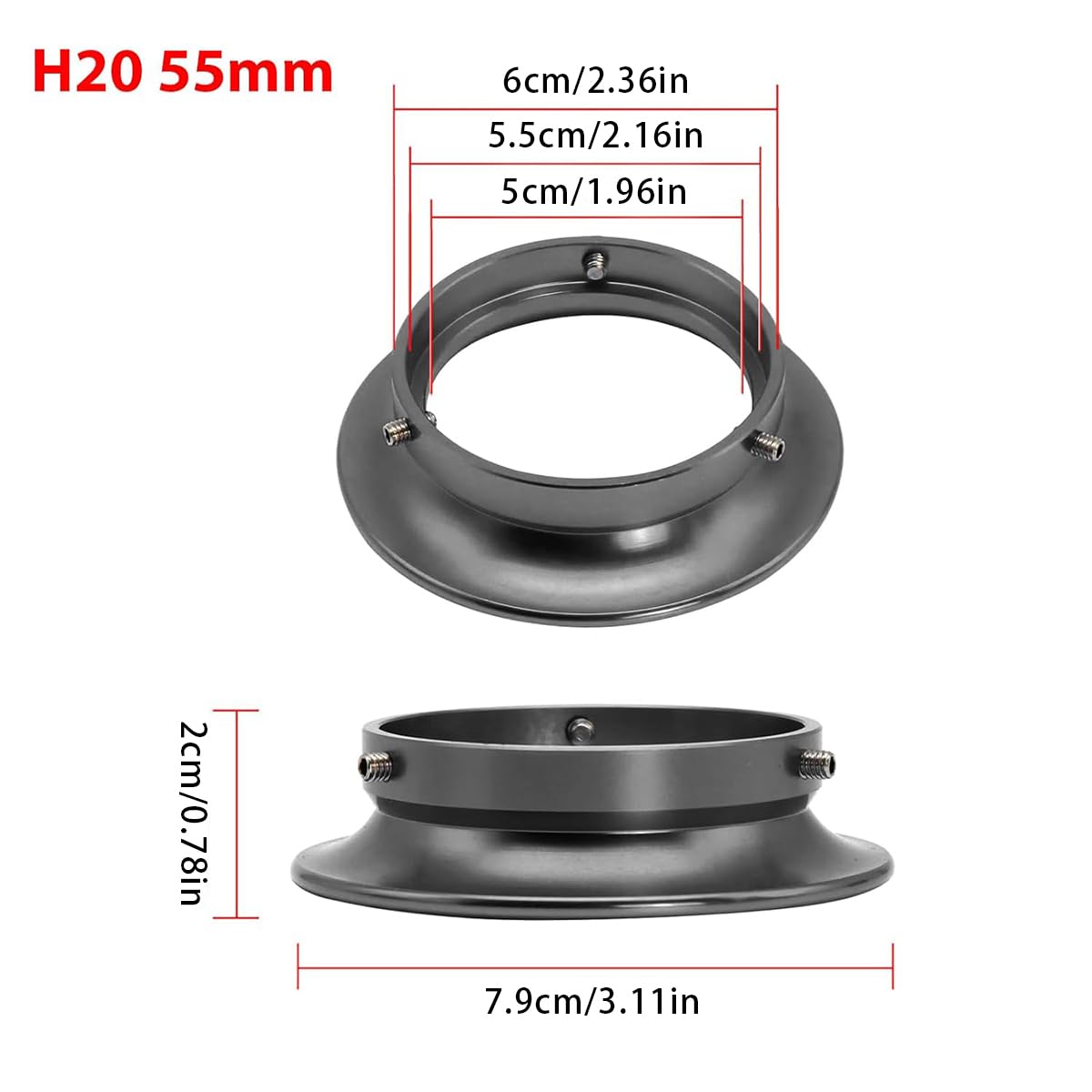 Amazon | キャブレターファンネル 55mm エアファンネル キャブレター 