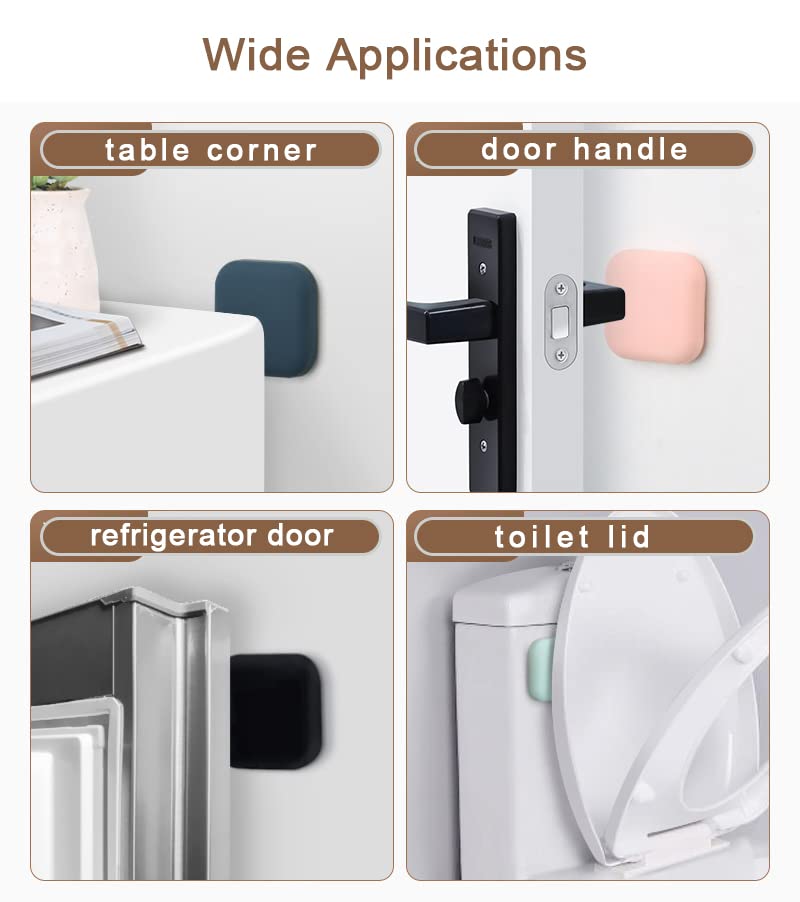 6 Paracolpi Autoadesivi Per Porte - Gomma Trasparente, 4cm Diametro, Antiumto - Foto 2