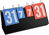 Portable Scoreboard/Tabletop Score Keeper/Score Flipper/Flip Scoreboard for Basketball Volleyball Tennis Sports