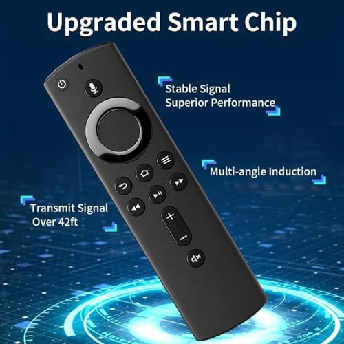 Image of QsmQam Remote Compatible with Amazon Alexa Voice Fire Stick Tv Stick 2nd Generation (Black) (2nd GEN Fire Stick Remote) Original
