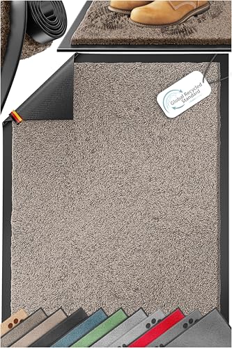 KESSER Schmutzfangmatte, Profi Fußmatte in vielen Größen, Türmatte, Teppich, Fußabtreter & Fußabstreifer, rutschfest, wetterfest, maschinenwaschbar, Haustür & Wohnungseingang,Taupe 90x150cm KESSER Schmutzfangmatte, Profi Fußmatte in vielen Größen, Türmatte, Teppich, Fußabtreter & Fußabstreifer, rutschfest, wetterfest, maschinenwaschbar, Haustür & Wohnungseingang,Taupe 90x150cm