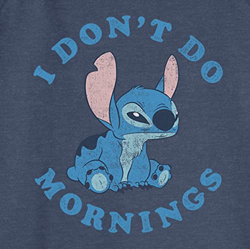 Disney Women's Lilo Stitch Mornings Junior's Raglan Pullover with Coverstitch2