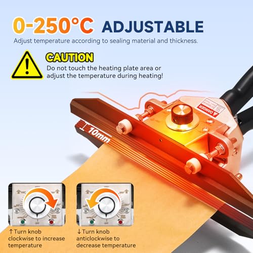Scelleuse pour sacs en papier kraft avec température réglable 250°C