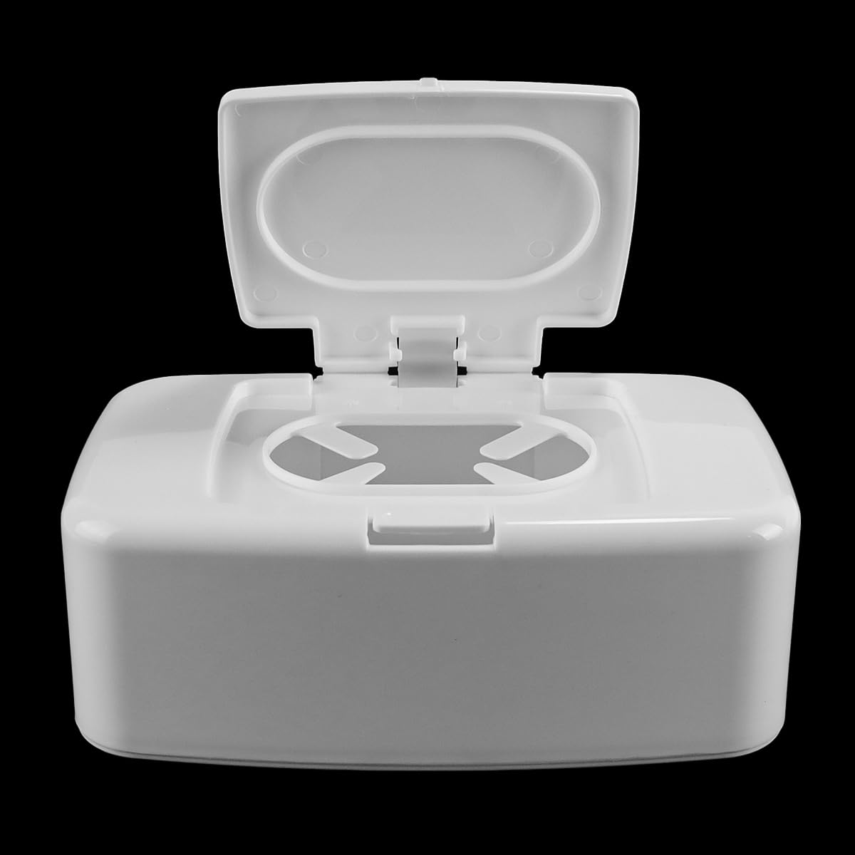 Durlo Refillable Wipes Dispenser Case, Plastic Portable Wet Wipe Holder with Lid for Home Office Living Room Kitchen Bathroom (White) - Image 4