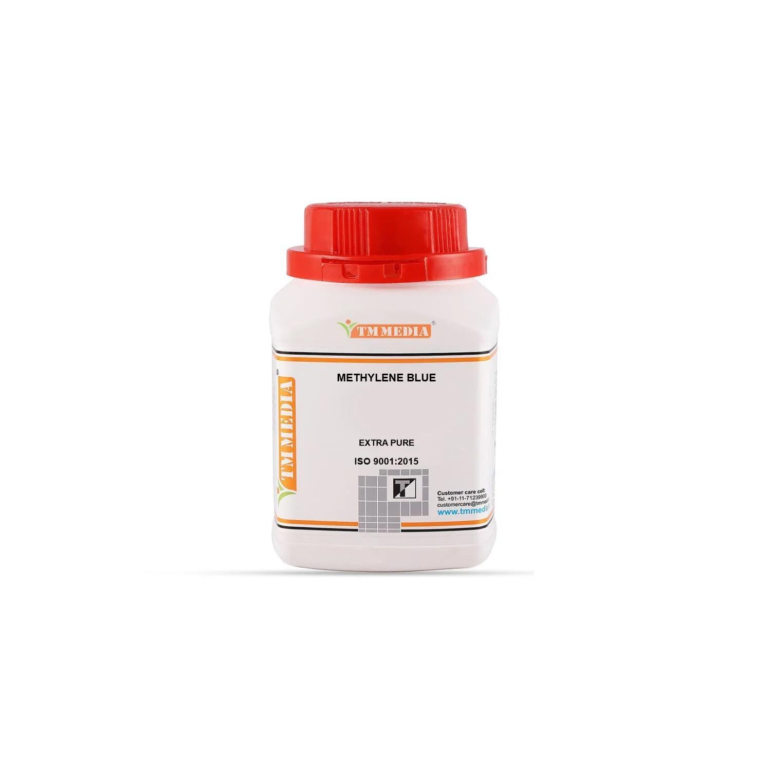 TM Media METHYLENE BLUE, EXTRA PURE 100gm | 1% w/v aqueous solution is used as a dye in different staining procedures viz. Wright's stain and Jenner's stain-image-27