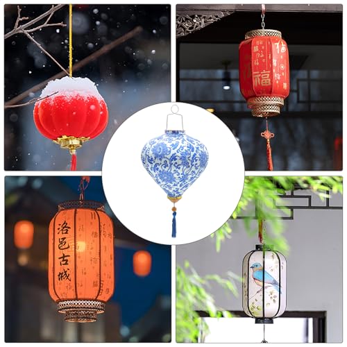 Lanterne en soie chinoise imperméable pour éclairage extérieur et guinguette