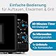 Clatronic® Mikrowelle mit Grill | 800 Watt | 5 Stufen | 20 Liter Garraum | 360° Drehteller | Timer mit Endsignal | inkl. Grillrost | Microwelle | Microwellengerät | MWG 792 schwarz