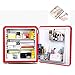 YUTGMasst Mini Refrigerador Portátil/Pequeña Nevera,Congelador Cosmético con Tres Pisos- 50 litros, para Maquillaje Y Cuidado La Piel, Sala, Bar Habitacion Refrigerador Silencioso,Rojo