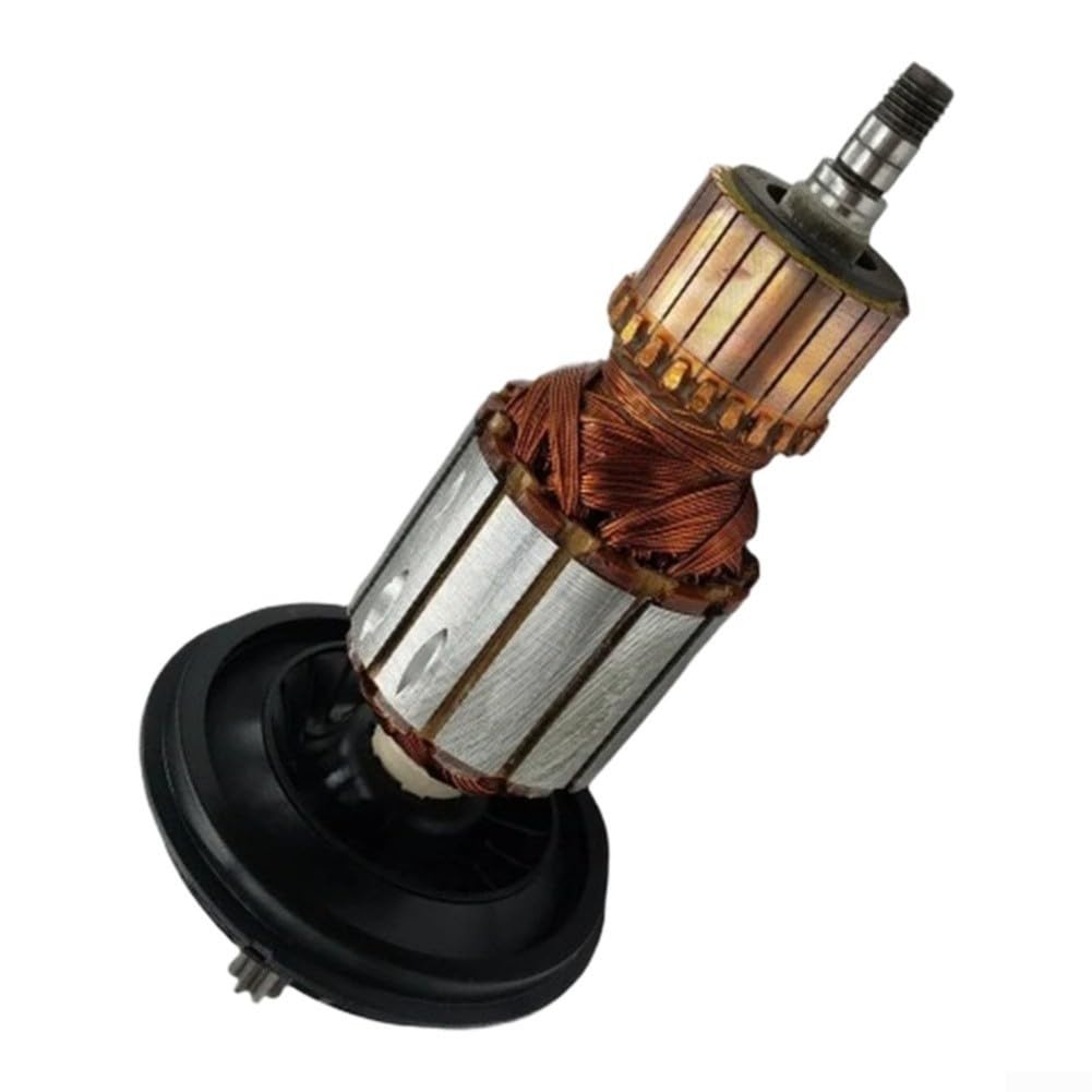 Armadura de repuesto para martillos eléctricos Gbh5-40 y Gsh5 compatible con el número de pieza 1614011128 Conjunto de rotor de metal para herramientas de martillo rotativo, fácil de instalar, pieza