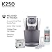 Keurig K250 Coffee Maker, Single Serve K-Cup Pod Coffee Brewer, With Strength Control, Plum Grey