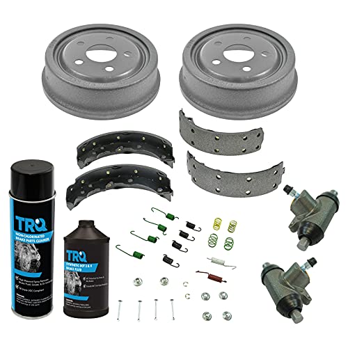 1A Auto Rear Brake Drum Shoe Hardware & Wheel Cylinder Kit W/Fluids Compatible With Gm Chevy #TOP8