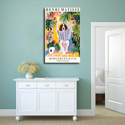 Poster Springer Spaniel toilettes grand format tableau décoration murale - 4