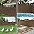 Winpull 6FT x 50FT Privacy Screen Fence Heavy Duty 170GSM Fencing Mesh Shade Net Cover Nickel-Plated Copper Grommets, 95% Blockage Fence for Outdoor Wall Garden Yard Backyard Pool (Brown)