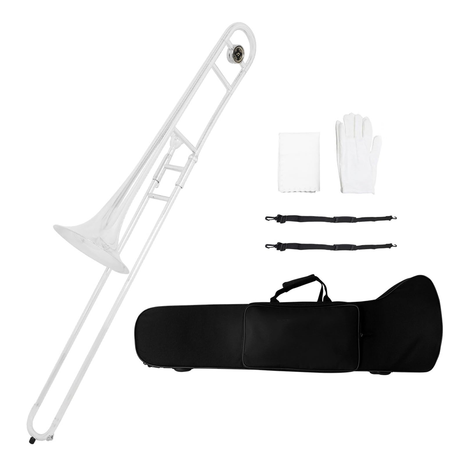 Puzon Puzon altowy dla początkujących B dur Instrument dęty blaszany Posrebrzany