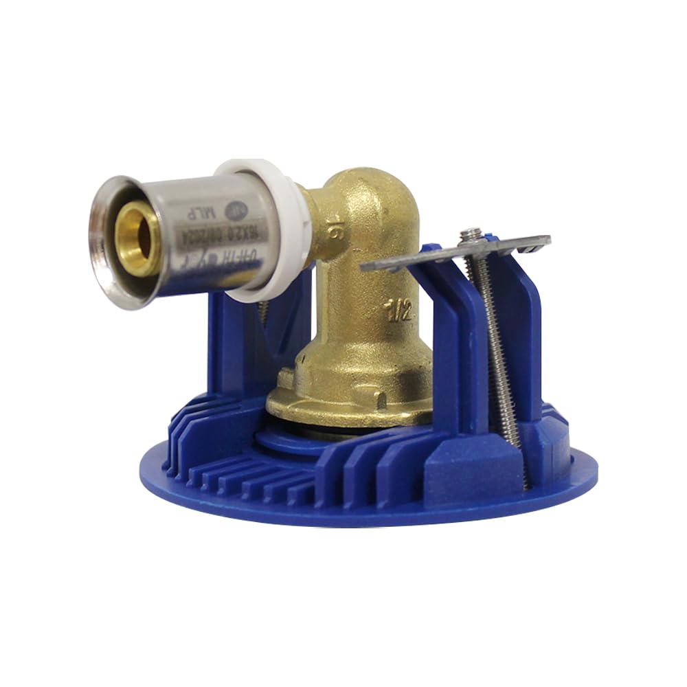 Somatherm - Sortie de cloison Multicouche - Sortie de cloison machine à laver FIXOPLAC - raccord coudé Multicouche à sertir Ø16 - Femelle 1/2" (15/21) -