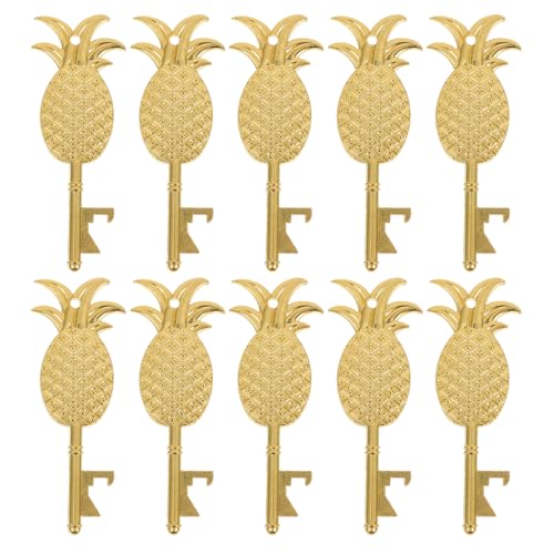 Homoyoyo 10 Abridores de Botellas Forma de Piña de Aleación de Zinc Llavero Metálico Portátil Accesorio para Bar y Detalle para Bodas Adecuado para Abrir Bebidas y Uso Diario
