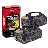 Catchmaster Catch & Toss: No-Touch, No-See Disposable Mouse Glue Traps Indoor, No Bait Needed (2 Pack), Catches up to 10 Mice — Pesticide-Free, 6 Months of Child & Pet Protection Sticky Mouse Traps