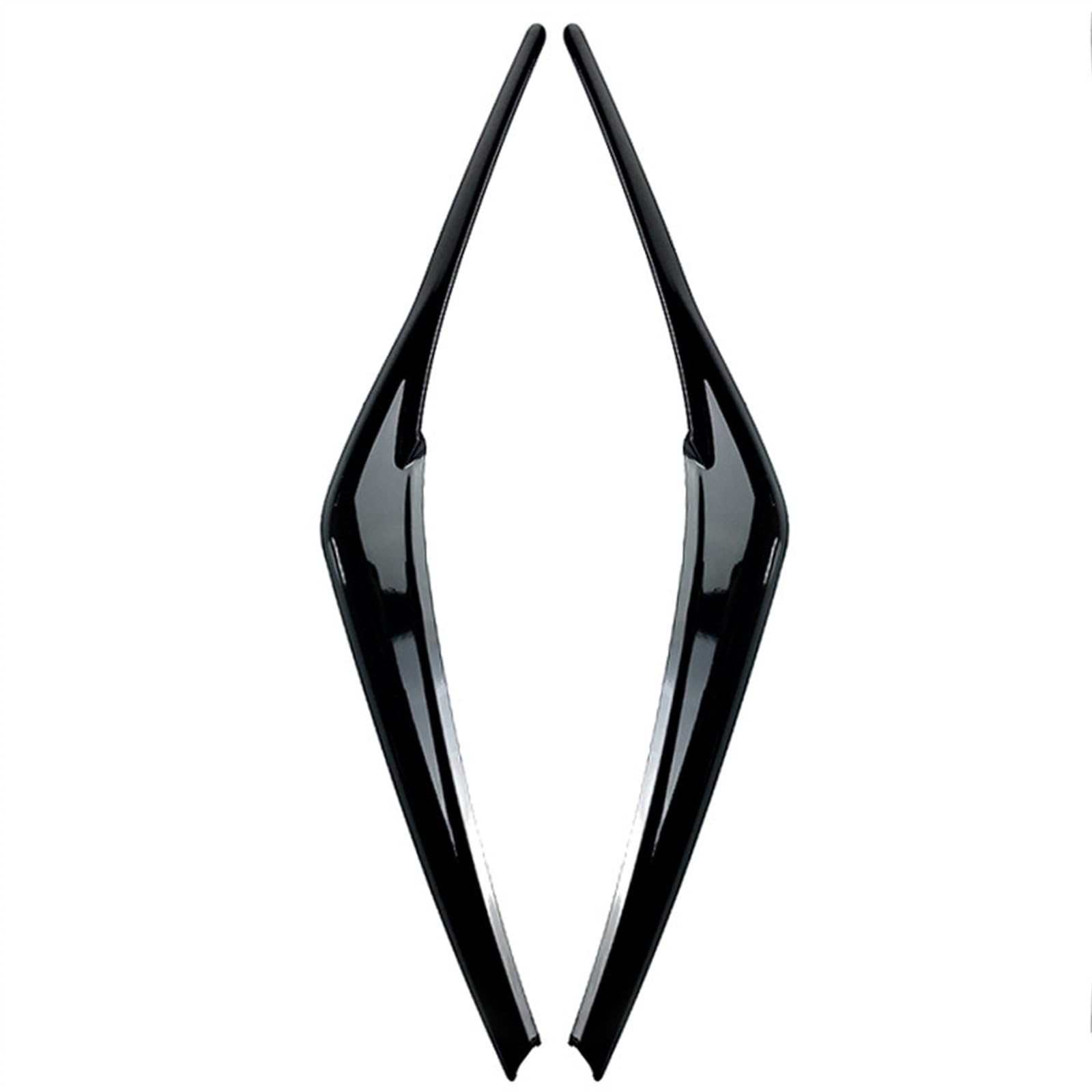 ABS Glossy Black Car Headlight Eyebrows Eyelid Chrome Trim Cover Sticker for Camry LE XLE SE XSE 2018-2022(Glossy Black)