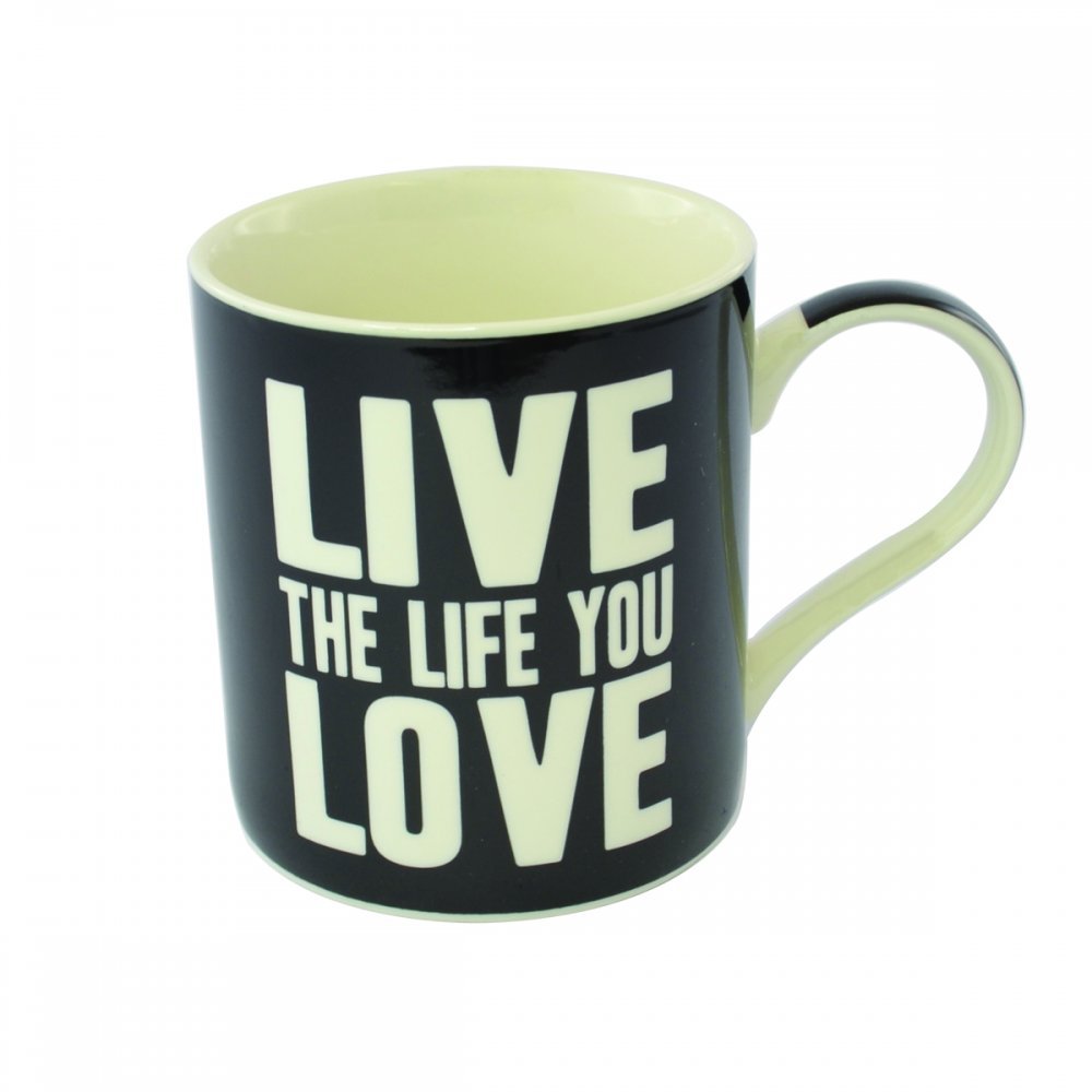 Words of Wisdom Mug - LIVE THE LIFE YOU LOVE - Gift Boxed (LP32880)