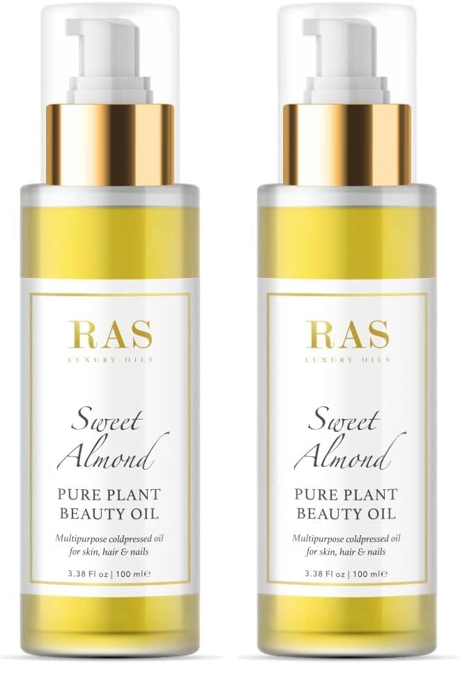 Image of RAS Luxury Oils Sweet Almond Pure Plant Oil (Pack of 2)
