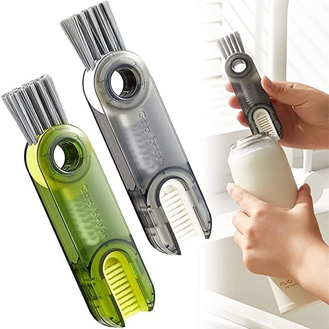 VOOY 3 in 1 Cup Lid Gap Cleaning Brush, Used for Water Bottle, Straw, Window, Crevice, Groove, Keyboards Multipurpose & Multifunctional (Pack of 2, Multicolor, Plastic) (B0CVTSZM1J) Amazon Price History, Amazon Price Tracker