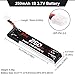 6pcs 1S LiPo Battery 250mAh 30C 3.7V with JST-PH 2.0 Powerwhoop Connector for Tiny Whoop FPV Racing Drone