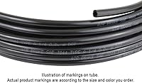 Vista 2 de Mytee Products Tubo de freno de aire de nailon SAE J844 negro de 3/4 pulgadas de diámetro exterior x 50 pies, aprobado por DOT, manguera neumática