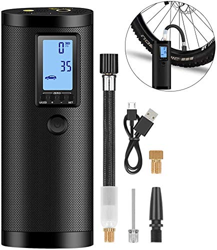 Electric digital tire pump Digital air pump Electric compressor with 2000mAh battery compressor Air pump with LCD screen Mini Air Pump Tyre Inflator Inflator Pump Toys Sports Electric Pump Portable