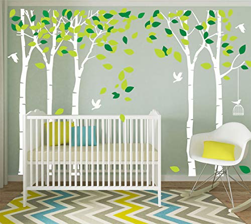 Vinilo Decorativo Gigante Árbol Blanco 103.9x70.9 cm miniatura 3