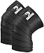 DMoose Fitness Knee Wraps - Strong Fastening Straps, Durable Stitching - Heavy Duty 78" Elastic Compression Knee Straps to Enhance Your Powerlifting. ...