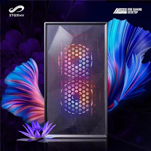 Gaming PC, Radeon R9 370 4 GB GDDR5, Core i5 3.3 GHz bis zu 3.7 GHz, 16GB RAM, 512GB SSD, 600M WiFi, BT 5.0, RGB Lüfter x 3, W10H64,Gamer PC Computer Desktop Rechner – Bild 3