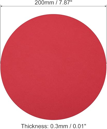 Miniatura 2 de PATIKIL Papel de cartón redondo de 7.9 pulgadas, 20 unidades de círculos de disco en blanco para decoración de fiestas, manualidades, manualidades,