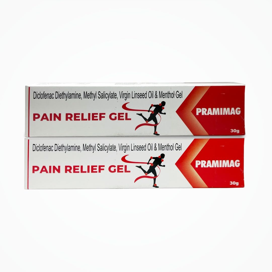 PRAMIMAG Fast Pain Relief Gel (Pack of 2) Suitable for Back Pain, Muscle Pain, Joint Pain, Knee Pain Suitable for Sports & Gym related injuries 30g (B0D7ZNCYYY) Amazon Price History, Amazon Price Tracker