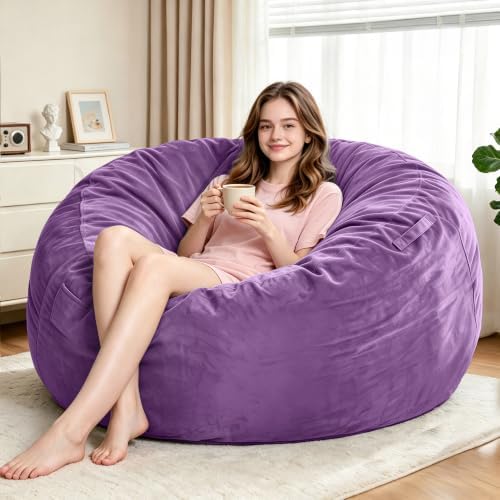 Homguava 5FT Bean Bag Chairs for Adults,Giant Adult Bean Bag Chair,BeanBag