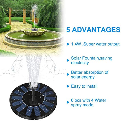 Tuindecoratie Water Drijvende Zonne-energie Fontein Panel Kit Waterpomp Voor Zwembad Vijver Tuin Zonne-sprinkler ➤ HibiscusElla - Image 3
