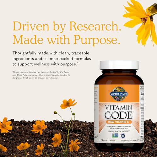 Garden of Life Vitamin Code Raw Vitamin C 500mg, 120 Capsules - image 6