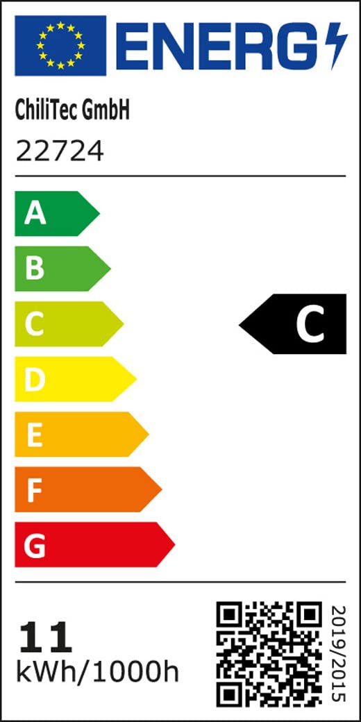 ChiliTec LED Spiegelleuchte 60cm Badezimmerleuchte IP44 230V Badbeleuchtung 1600 Lumen Licht Neutralweiß Gehäuse Alu Farbe Silber