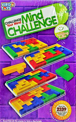 Image of Negi Mind Challenge Fun Game Rectangle Puzzle | Mind Tangling Brain Teaser Puzzle for Kids | Educational Logic Game | STEM Learning Toy for Boys & Girls 3+ Years