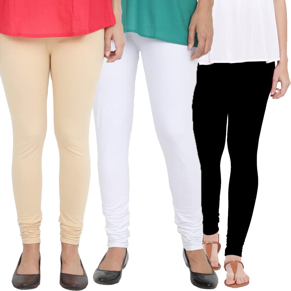shafista Women Regular Fit Cotton Stretchable Churidar Leggings Plus Size (5XL)-picture-45