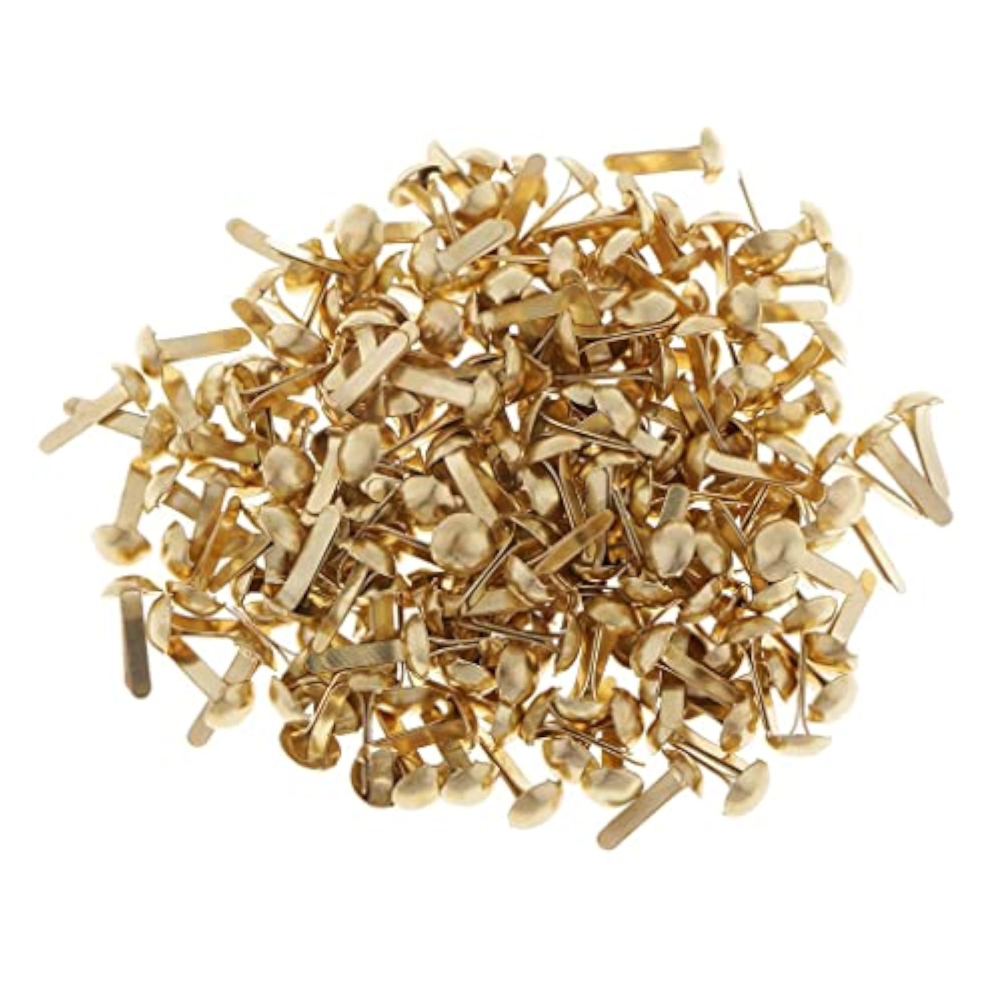 200 Pieces Metal Round Head Brads for Scrapbooking
