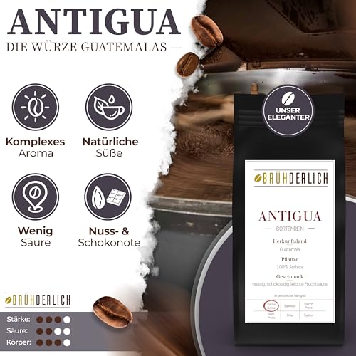 BRÜHDERLICH Kaffeebohnen Probierset ganze Bohnen (500g) - Premium Geschenk - Geschmackliche...