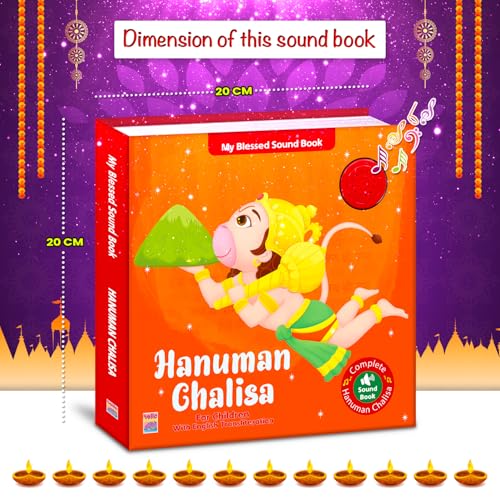 Image of Hanuman Chalisa Mantra Sound boook for Kids ; India's First Mythology Shloka and Mantras Musical Toy to Teach Indian Culture