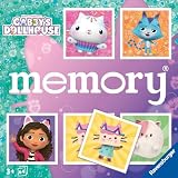 Ravensburger Memory 22596 clásico Fans de la Serie Preescolar Gabby's Dollhouse, Juego de Memoria para 2-8 Jugadores a Partir de 3 años