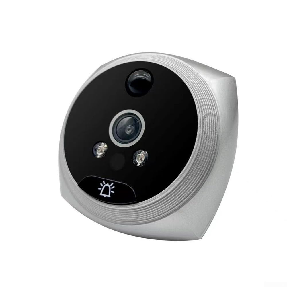 Mirilla digital de 4,5 pulgadas, 1080p, con detección de movimiento de gran angular de 160°, timbre de seguridad para el hogar, se adapta a puertas de 35 a 105 mm