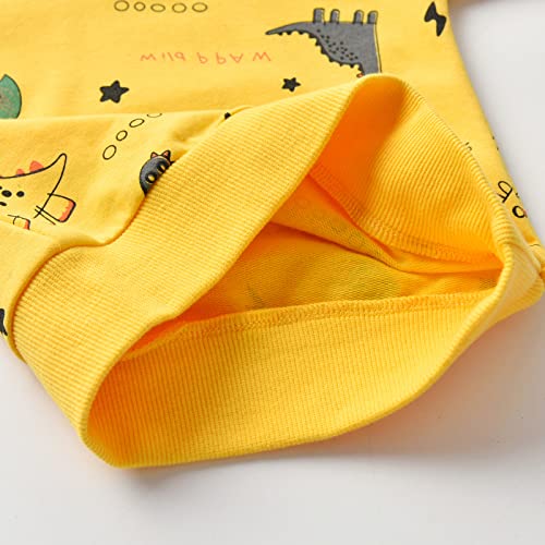 Infant Baby Boys Clothes Sets Little Boy Dinosaur Print Long Sleeve Pullover Hoodie Sweatshirts Tops Pants Set - Image 4