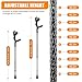 2 Pcs Forearm Crutches for Adults Foldable Knee Patients Mobility aids for Childre and Seniors for with Leg Injury Adjustable Travel Lightweight Walking Stick